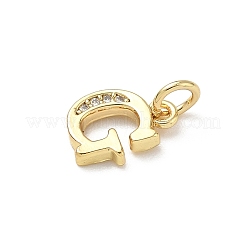 Латунные микро проложить кубического циркония подвески KK-I382-03G-G