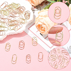 120 шт. 6 вида овальных железных скрепок&nbsp;AJEW-SP0003-02