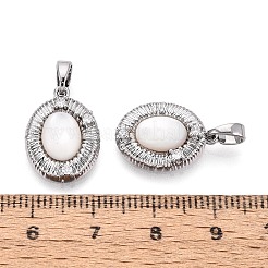 Pendenti shell bianco naturale&nbsp;KK-N287-23P