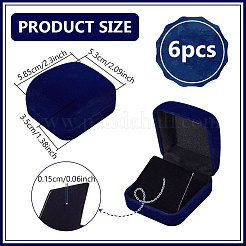 Samt-Abzeichen-Paketboxen&nbsp;CON-WH0086-171A