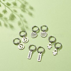 Некорневая нержавеющая сталь 304 серьги-кольца для женщин EJEW-JE05037