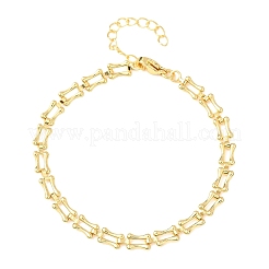 Браслеты из латунной цепочки для женщин&nbsp;BJEW-C140-26G