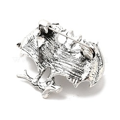 Хеллоуин летучая мышь тибетский стиль цинковый сплав броши для рюкзака одежда&nbsp;JEWB-S025-15B