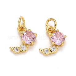 Стойки обшивки латунь микро проложить кубическую прелесть диоксида циркония KK-F832-02-G