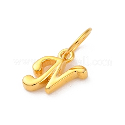 925 ciondolo a forma di lettera in argento sterling con anelli di congiunzione&nbsp;LS-STER-R008-01G-N