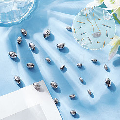 24 шт. 4 стиля 201 бусины из нержавеющей стали STAS-AR0001-56