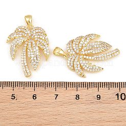 Pendenti in zirconi cubici trasparenti in micro pavè di ottone&nbsp;CU-CBA5CB0-10G