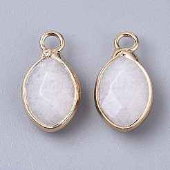 Натурального белого нефрита подвески&nbsp;G-S359-014E