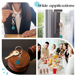 30 шт. синтетическая бирюзовая черепаха подвеска украшения&nbsp;HJEW-MA00016