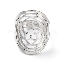 Anelli aperti in acciaio inossidabile 304 per donna&nbsp;RJEW-S240-03P