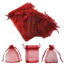 Lot PFLYPF De 16 Sacs En Organza Cousus En Toile De Jute, Avec Cordons De Serrage Et