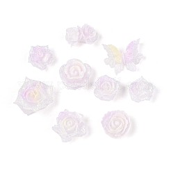 Кабошоны из светящейся цветочной смолы&nbsp;CRES-T025-10H