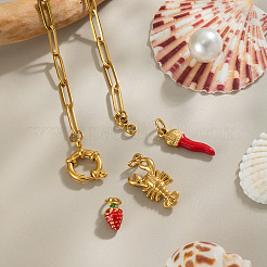 Браслеты с подвесками из нержавеющей стали 304 с эмалью QW1614