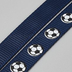 10 ярд полиэстеровая лента с принтом в футбольном стиле из репсовой ленты&nbsp;OCOR-WH0036-42B