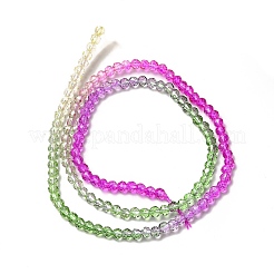 Прозрачный градиент цвета стеклянные бусины пряди GLAA-H021-01B-22