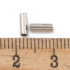 真鍮製チューブビーズ  カドミウムフリー＆鉛フリー  プラチナ  5.7x2mm  穴：1.6mm&nbsp;KK-B120-03C-P