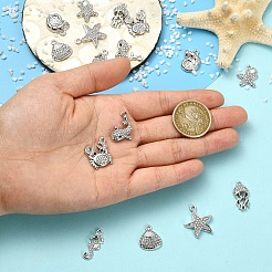 16 Stück 8 Stile Legierung Kristall Strass Anhänger&nbsp;FIND-YW0012-26