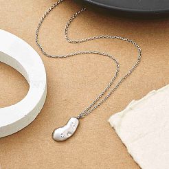 Ожерелье с подвеской из нержавеющей стали 304 NJEW-K255-23P