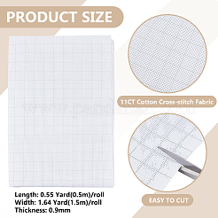 0.5 m 11ct Baumwoll-Kreuzstichstoff&nbsp;DIY-BC0016-63