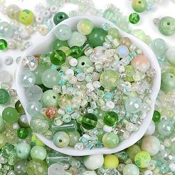 Perline di lampwork fai da te e kit di semi di vetro per la creazione di gioielli&nbsp;SEED-K010-01G