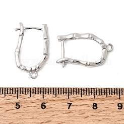 Фурнитура для сережек-колец из бамбука и латуни&nbsp;KK-A289-06P