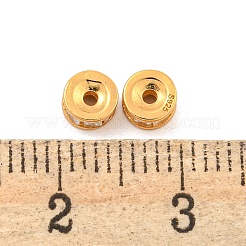 925 бусина из чистого серебра с микропаве и прозрачным фианитом STER-U002-19G