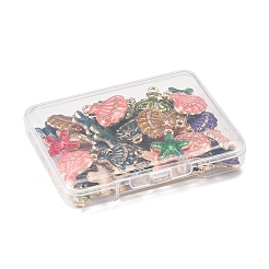 32шт 8 стиля подвески из сплава с эмалью&nbsp;ENAM-FS0002-66