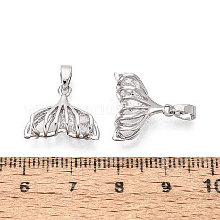 Латунные микропаве прозрачные подвески с фианитом&nbsp;KK-N259-07P