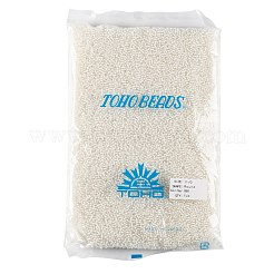 TOHOラウンドシードビーズ  日本製シードビーズ  （981)つの内側のカラークリスタル/スノーライニング  11/0  2.2mm  穴：0.8mm  約50000個/ポンド&nbsp;SEED-TR11-0981