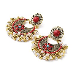 Серьги-гвоздики в стиле бохо из смолы EJEW-I288-01A