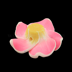 Handgemachten Polymer Clay 3 d Blume Plumeria Perlen&nbsp;CLAY-Q192-15mm-11