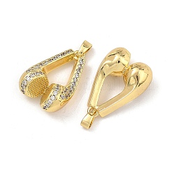 Pendentifs en laiton zircon cubique transparent&nbsp;CU-L277-12G