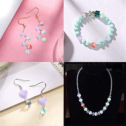 100шт прозрачная гальваническая матовая стеклянная бусина&nbsp;EGLA-CJ0001-20