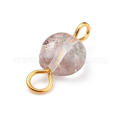 Соединители из натурального зеленого лодолитового кварца/садового кварца&nbsp;PALLOY-JF01073-04