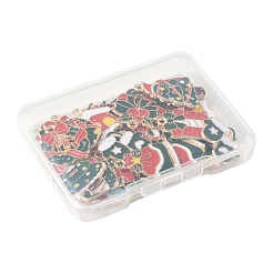 30шт 15 стиля подвески из сплава с эмалью ENAM-FS0003-52B