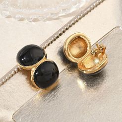 Boucles d'oreilles à tige en acier inoxydable 304 et émail&nbsp;SA-CBA2696-32G-02
