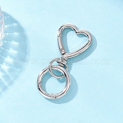 Застежки-крючки в форме сердца из цинкового сплава KEYC-JKC01440