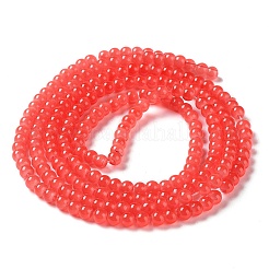 Perles rondes en verre imitation jade&nbsp;DGLA-Q021-4mm-32
