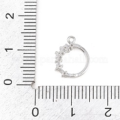 Messing micro pave klare zirkonia anhänger&nbsp;KK-D225-14P-01