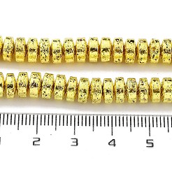 Гальванические бусины из натуральной лавы G-H303-A01-G