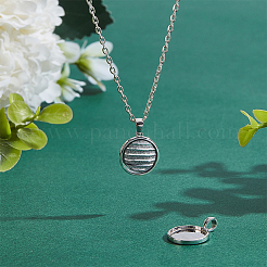 925 Sterling Silber Anhänger Fassungen&nbsp;STER-UN0001-80