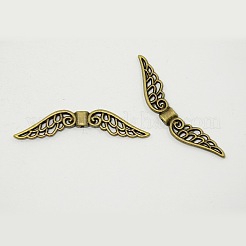 Смешанные цвета тибетского стиля крыла из бисера сплава TIBEB-X0028-RS