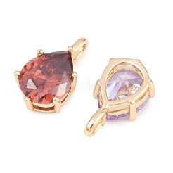 Pendentifs en laiton zircon cubique pavé&nbsp;KK-H287-12G