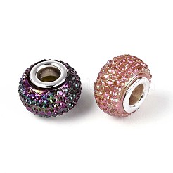 Европейские бусины из смоляных страз с большим отверстием OPDL-T003-01I