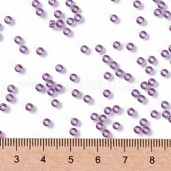 MIYUKIラウンドロカイユビーズ  日本製シードビーズ  （rr312)アメジストゴールド光沢  8/0  3mm  穴：1mm  約422~455PCS /ボトル  10 G /ボトル&nbsp;SEED-JP0009-RR0312