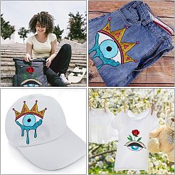 2 шт. 2 шт. нашивки из пайеток на ткань с термоприклеиванием/пришиванием PATC-CA0001-07