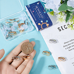 20 шт. латунная клипса для сережек KK-SC0005-44