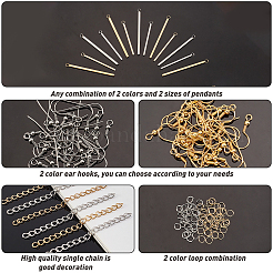 Kit de diy para hacer pendientes colgantes con barra vertical&nbsp;DIY-UN0003-04