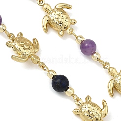 Chaînes à perles rondes faites à la main&nbsp;AJEW-JB01653-01