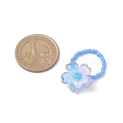 4шт стеклянные кольца на палец RJEW-TA00213